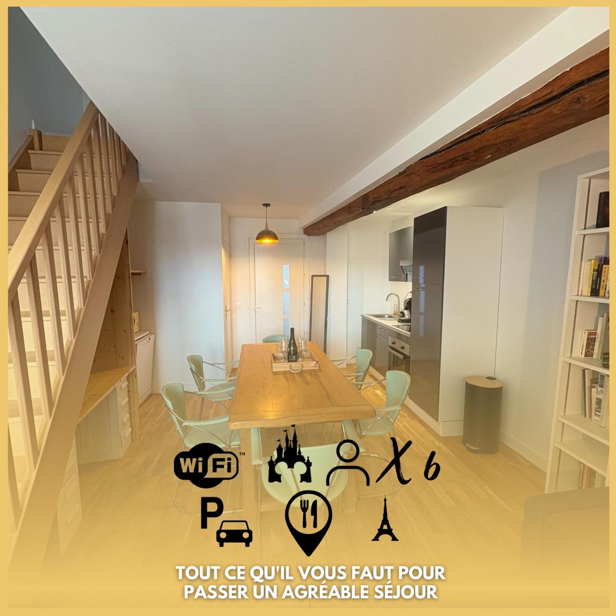 Le 7 - Appartement Cosy - Disney 20 Min Meaux Buitenkant foto